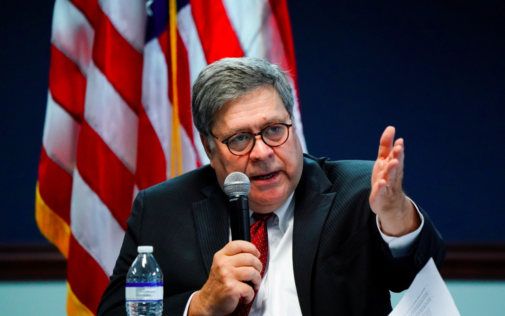 Barr dejaría el cargo como fiscal general de EU antes de salida de Trump de la Casa Blanca
