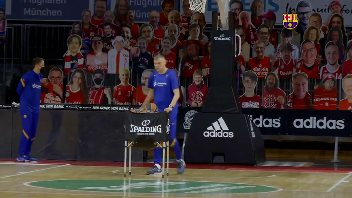 Entrenamiento del Barça de cara al partido contra el Bayern