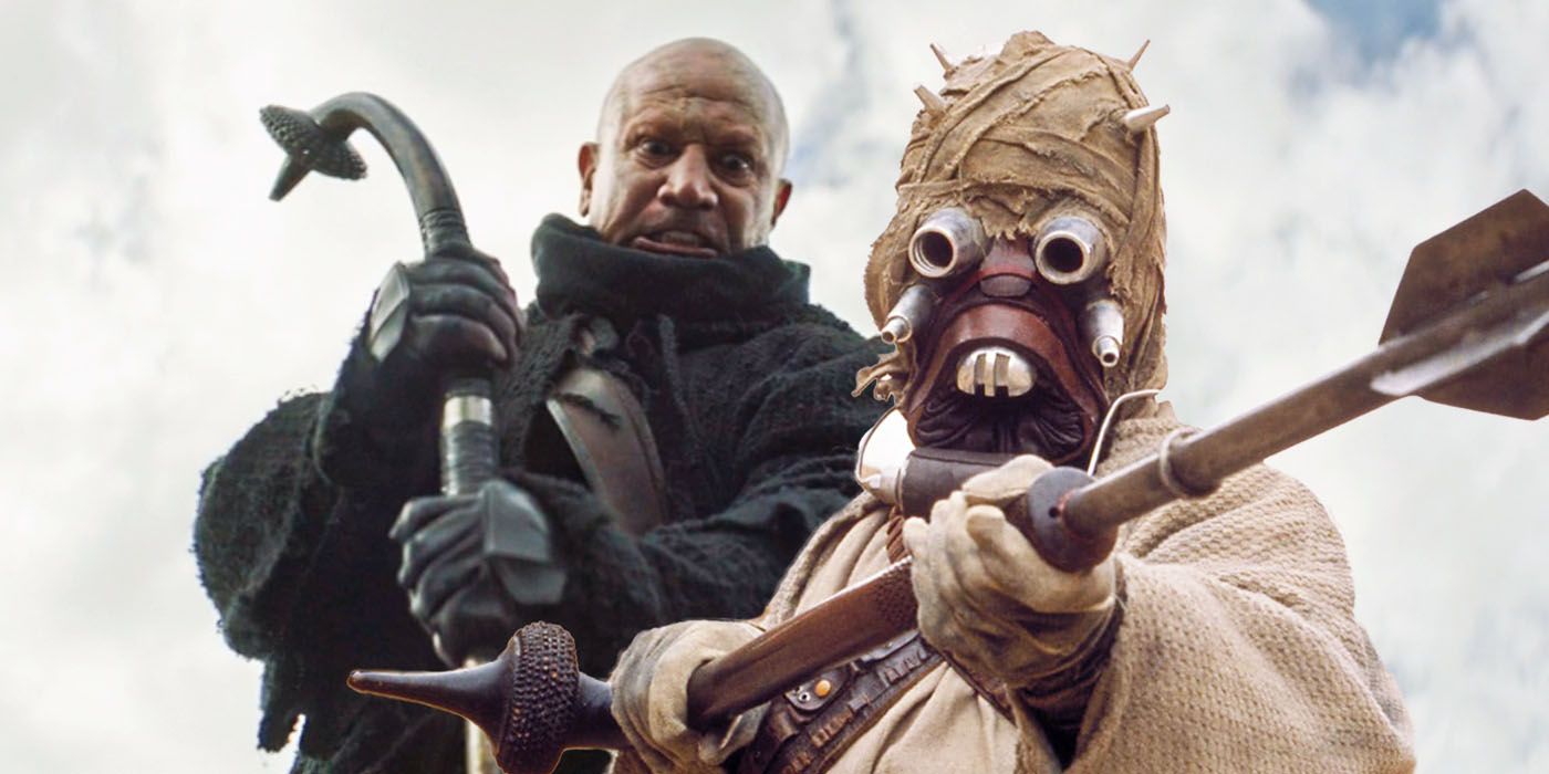 Explicación del arma mandaloriana de Boba Fett: Entre Raider Gaffi Stick