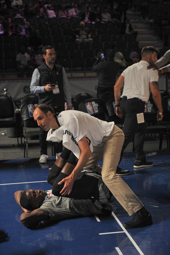 Julio Calleja es entrenador personal de Serge Ibaka. FOTO: AFP
