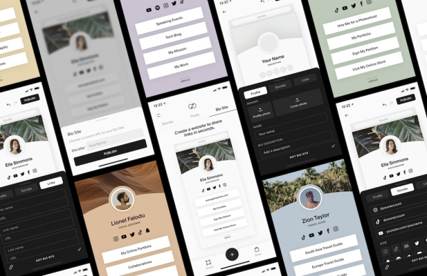 Unfold lanza perfiles ligeros centrados en enlaces llamados Bio Sites