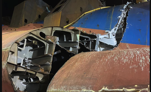 operación de salvamento del buque de carga golden ray