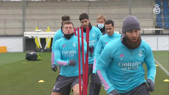 El Real Madrid sigue preparando el partido ante Osasuna El Real Madrid sigue preparando el partido ante Osasuna