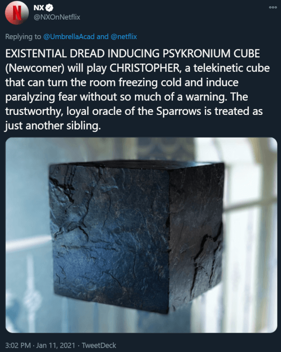 nuevos miembros del reparto umbrella academy temporada 3 sparrow academy cg cube