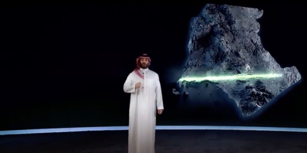 Arabia Saudita está construyendo una ciudad entera en línea recta, por alguna razón