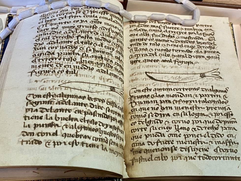 Arte Cisoria con ilustraciones de dos tipos de cuchillos. J.C. CAPEL