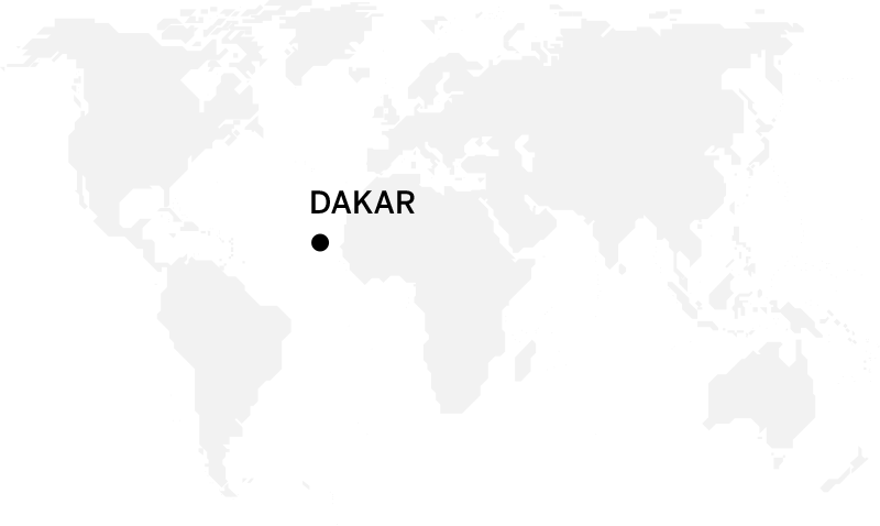 Mapa con localización en Cabo verde