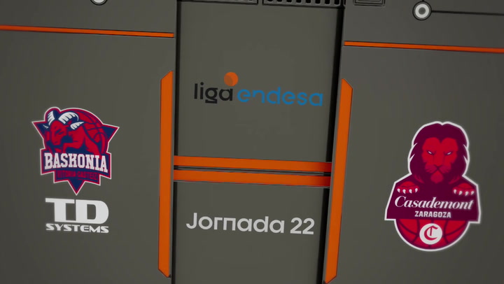 Resumen del TD Systems Baskonia - Casademont Zaragoza (89-61)