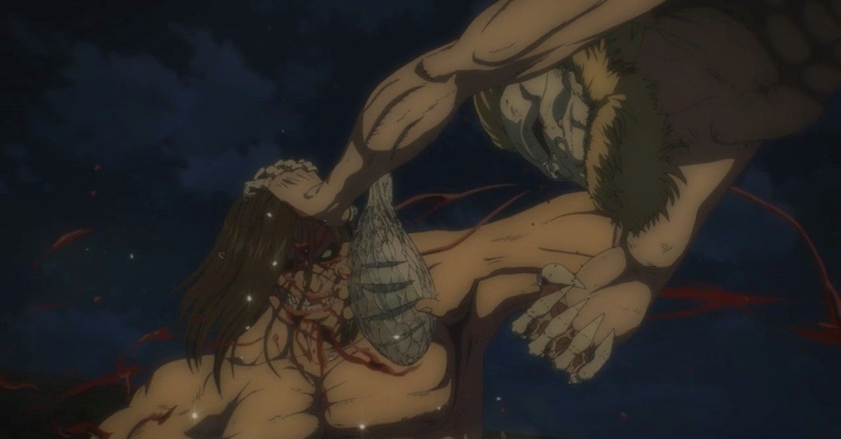Attack On Titan Season 4 66 Spoilers War Hammer Jaw Colosal Armored Titan Fight Attack On Titan Season 4 66 Spoilers War Hammer Jaw Colosal Armored Titan Fight