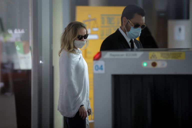 Ángela Dobrowolski cuando fue citada el pasado mes de octubre en los juzgados.