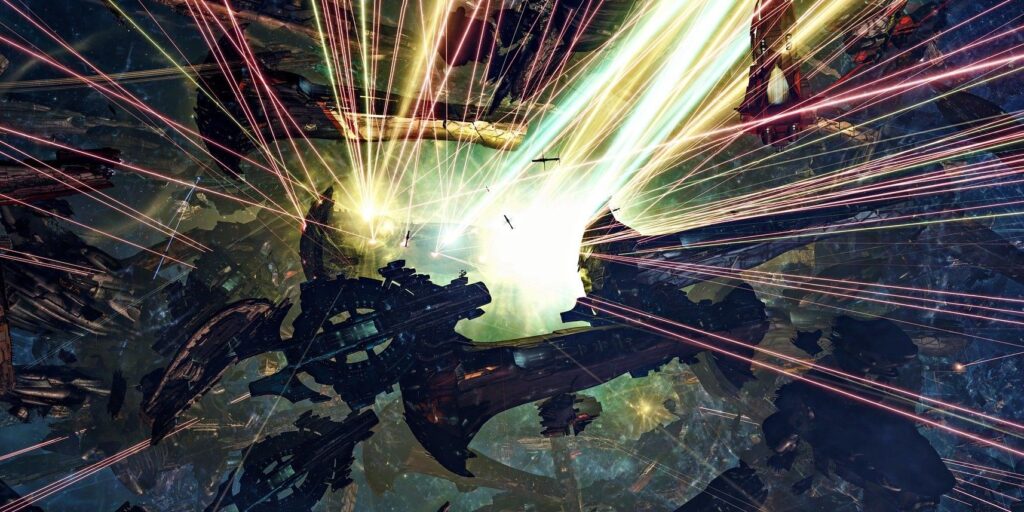 Jugadores con costo de batalla en línea de EVE 250 naves Titan y 23 billones de ISK