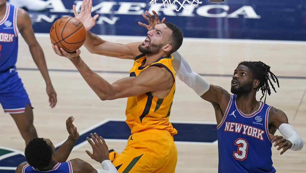 Rudy Gobert, protagonista del noveno triunfo seguido de los Utah Jazz
