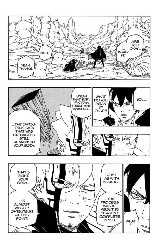 Boruto Manga Capítulo 54 Spoilers Transformación Kawaki Otsutsuki