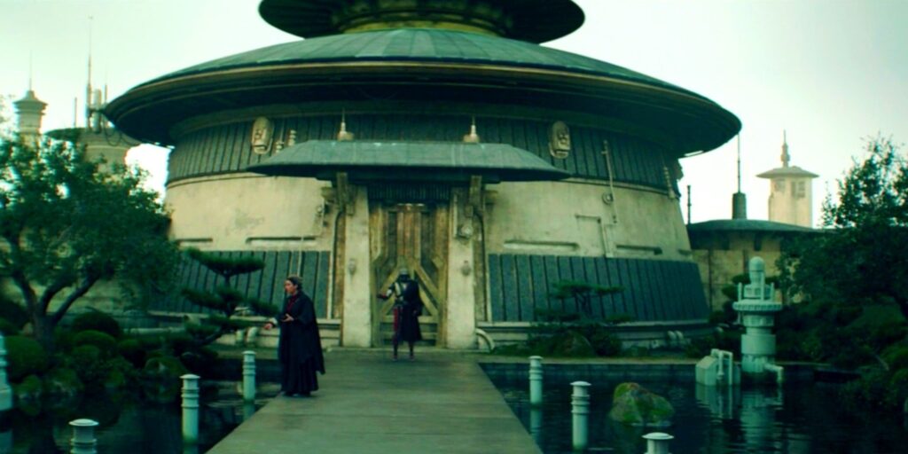 Por qué el diseño de The Mandalorian fusiona el palacio de Jabba y Naboo