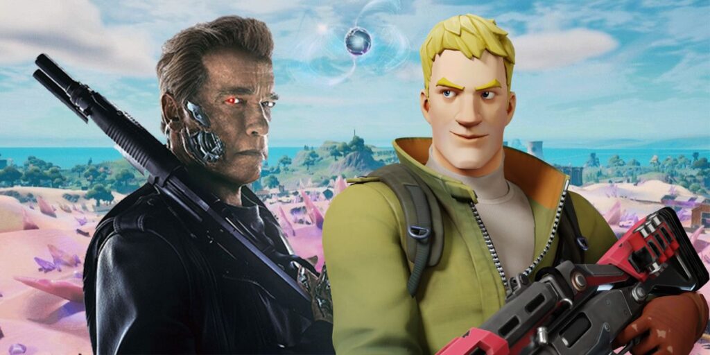Skin de Terminator de Fortnite provocado por el nuevo portal Easter Egg