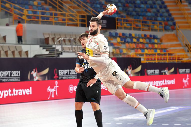 Rubén Marchán, en una acción del Uruguay-España.