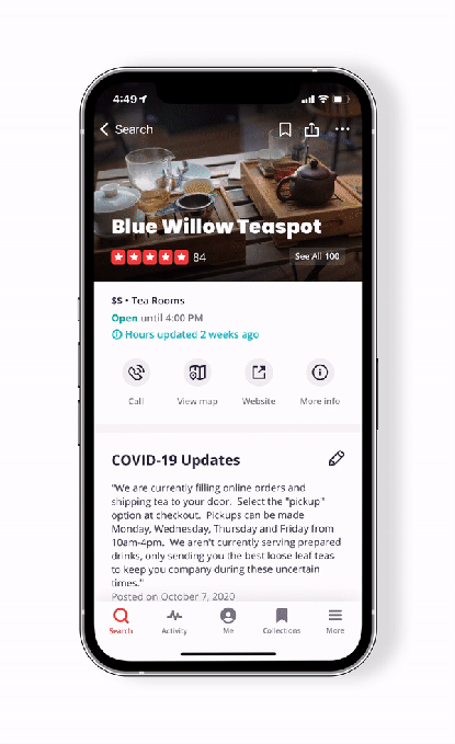 GIF de Comentarios de los consumidores de Yelp