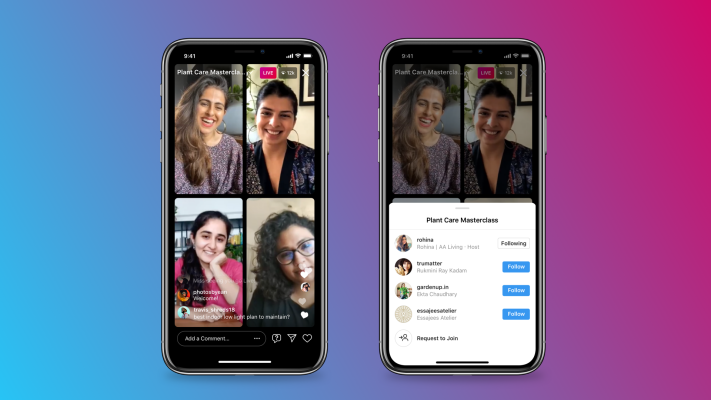 Instagram lanza 'Live Rooms' para transmisiones en vivo con hasta cuatro creadores
