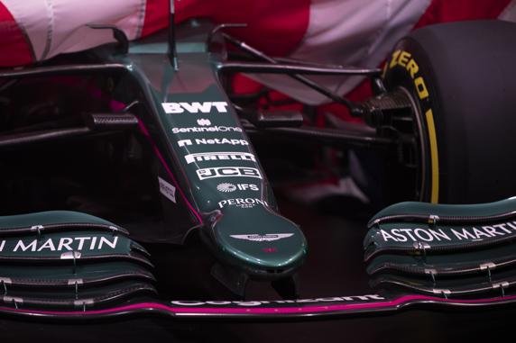 El nuevo Aston Martin AMR21 para la temporada 2021 de Fórmula 1