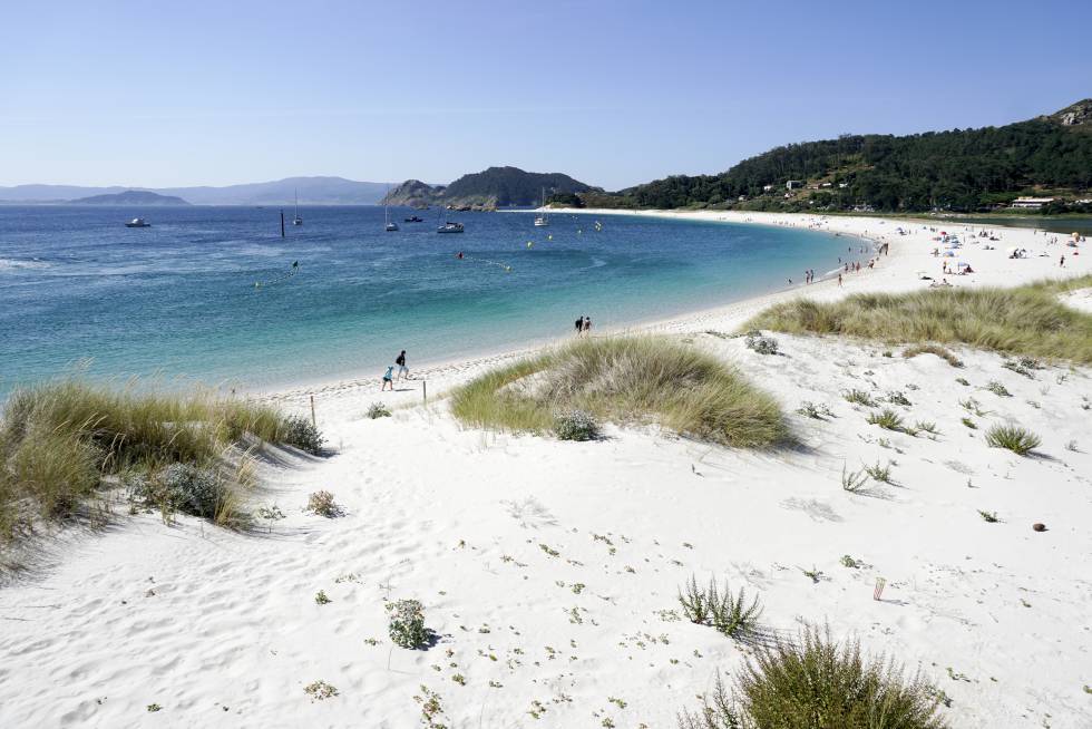 La playa de Rodas, en las islas Cíes.