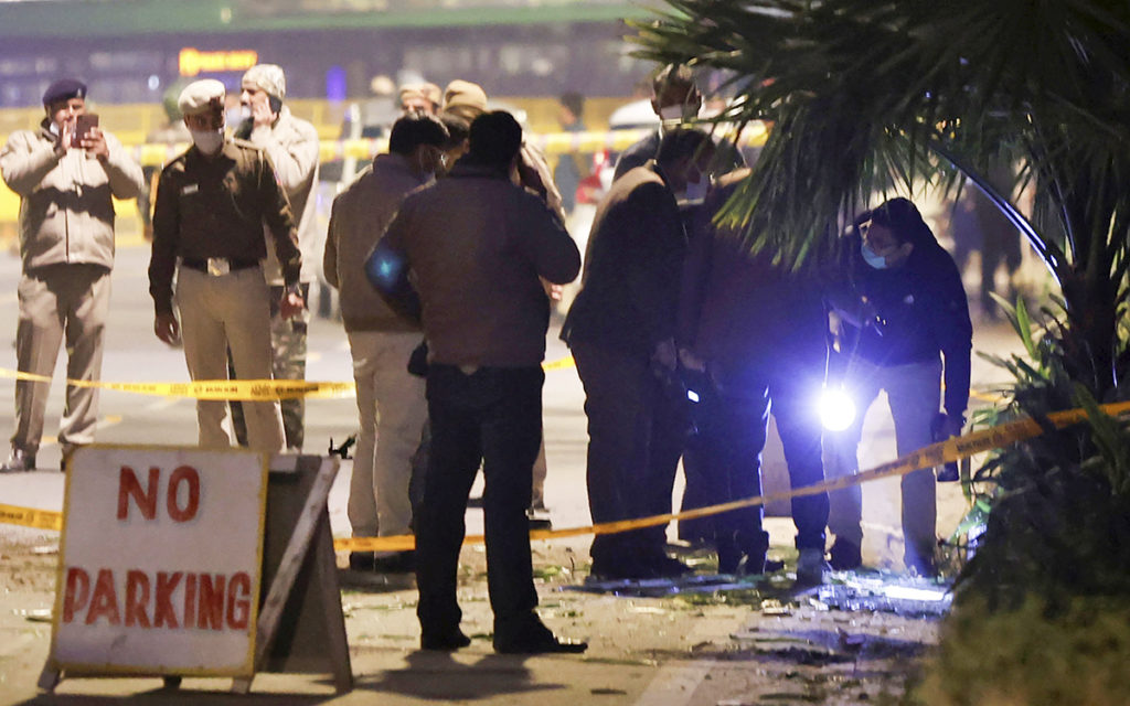 India vincula a Irán con la explosión de artefacto frente a la embajada de Israel