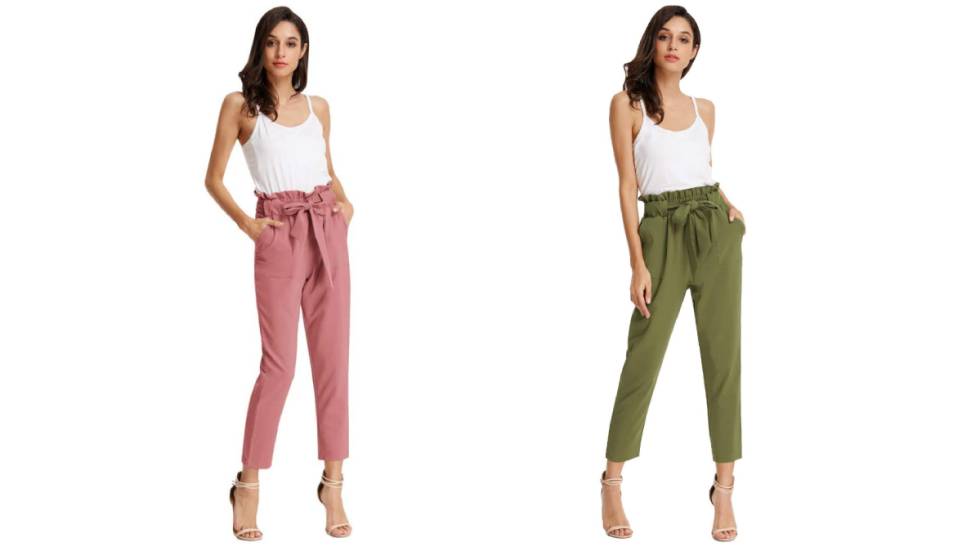 pantalones largos, pantalones largos mujer, pantalones chica, pantalones largos anchos mujer, pantalones holgados mujer, pantalones cintura alta, pantalones de cintura alta, pantalon casual mujer