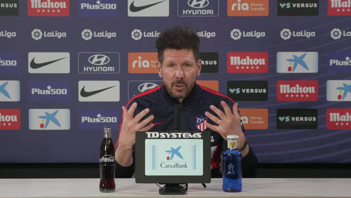 Rueda de prensa de Simeone antes del Getafe-Atleti