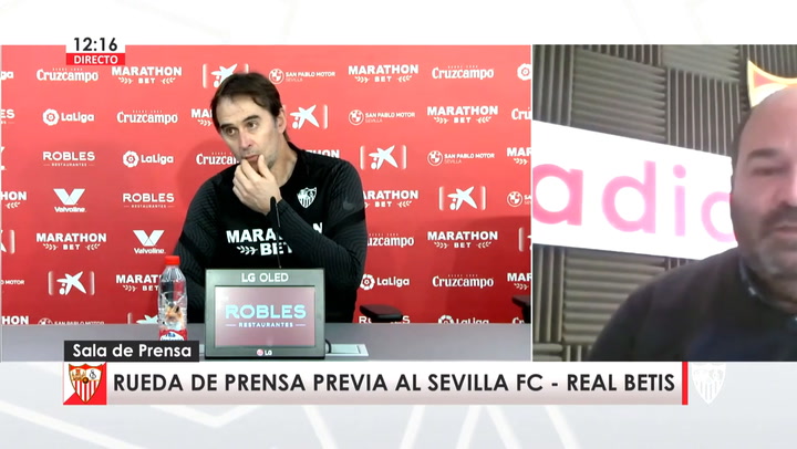 La rueda de prensa de Lopetegui, previa al derbi con el Betis La rueda de prensa de Lopetegui, previa al derbi con el Betis