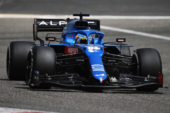 Fernando Alonso, con el Alpine