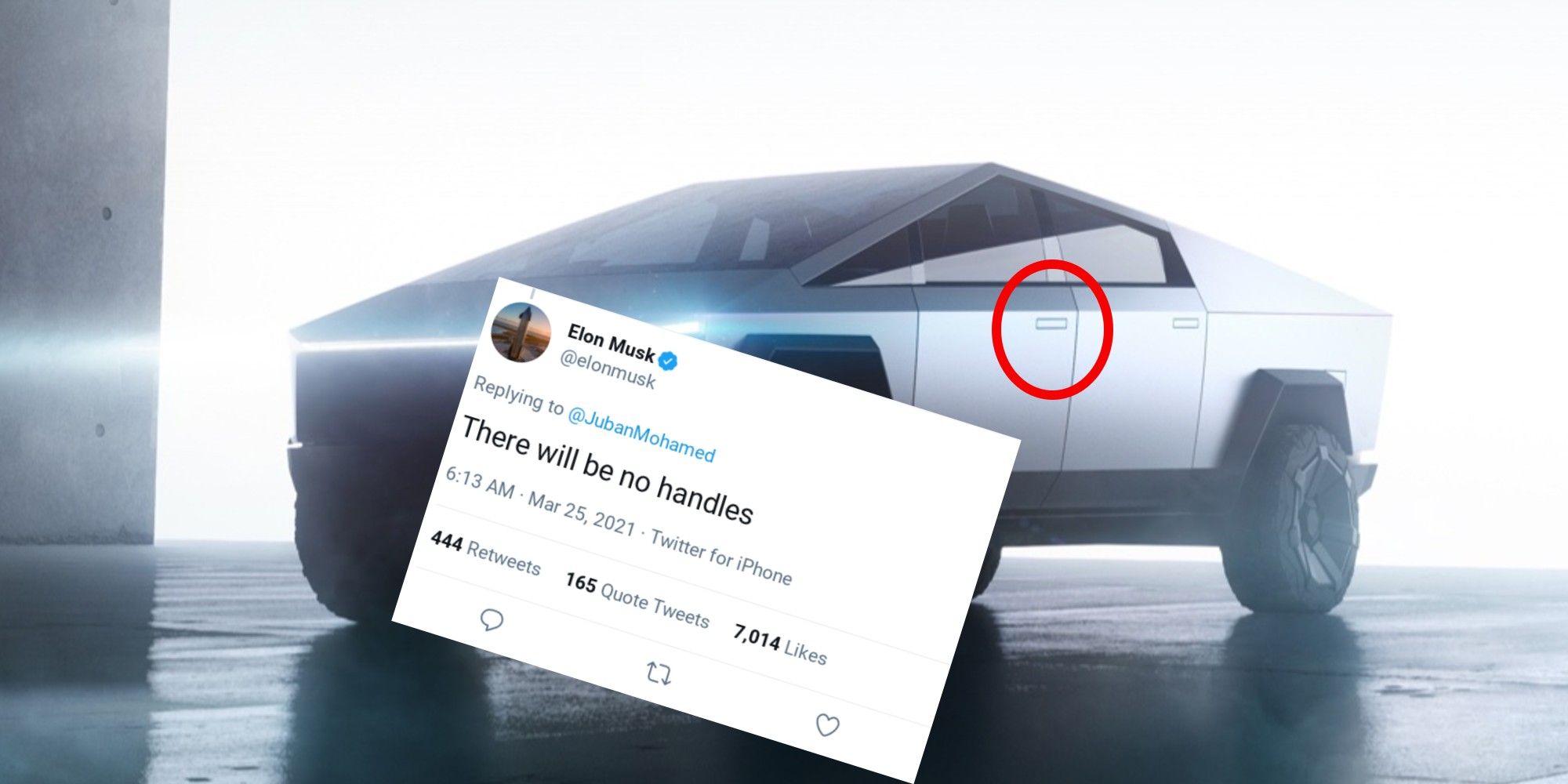 El Cybertruck actualizado de Tesla no tiene asas, pero ¿qué significa eso?