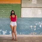 Stephany Rejani, brasileña, de 20 años, conciliaba estudios con trabajo, pero dejó de ir a la escuela a raíz de la pandemia de covid-19.