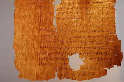 Manuscrito del 'Evangelio de Judas'.