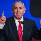 El primer ministro israelí, Benjamín Netanyahu, tras el cierre de los colegios electorales, el martes en Jerusalén.