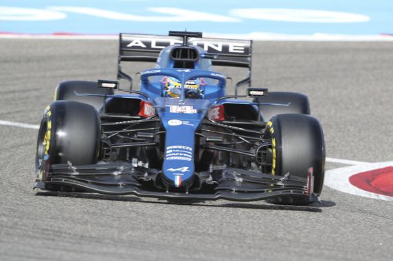 Fernando Alonso, en el GP de Bahrein de F1 2021