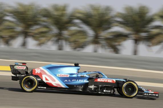 Fernando Alonso, en la clasificación del GP de Bahrein de F1 2021