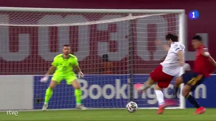 Kvaratskhelia hace el 1-0 para Georgia ante España