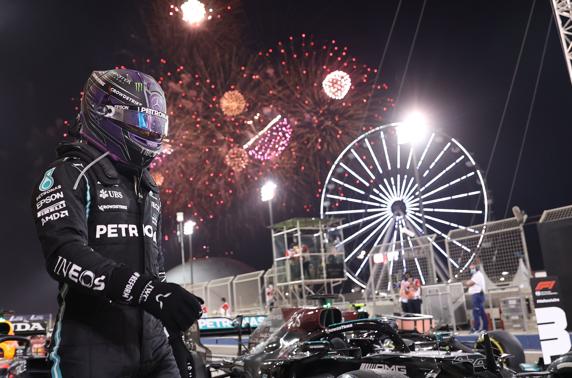 Lewis Hamilton, ganador en Bahrein con Mercedes
