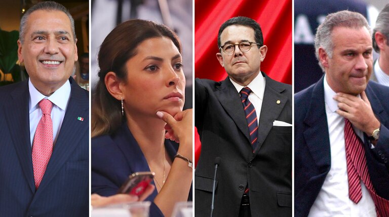 Manlio Fabio Beltrones, Sylvana Beltrones, Francisco Arroyo Vieyra y Juan Collado.