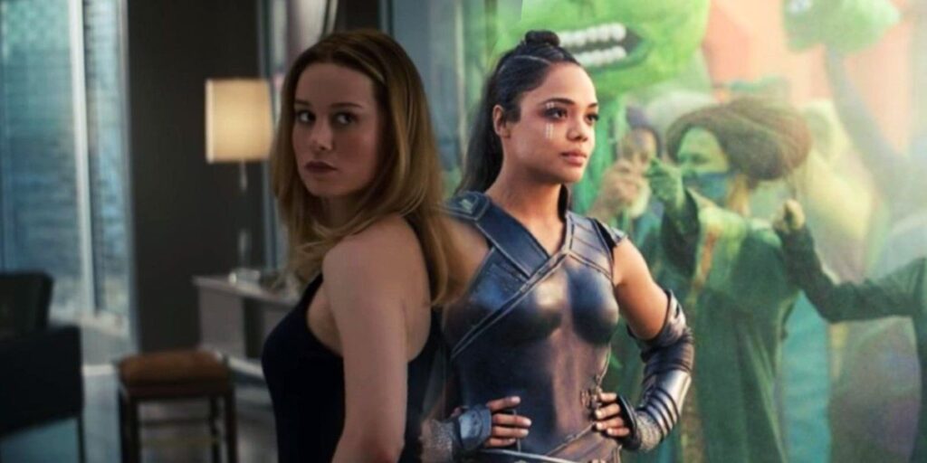 Brie Larson se burla del próximo proyecto con Tessa Thompson