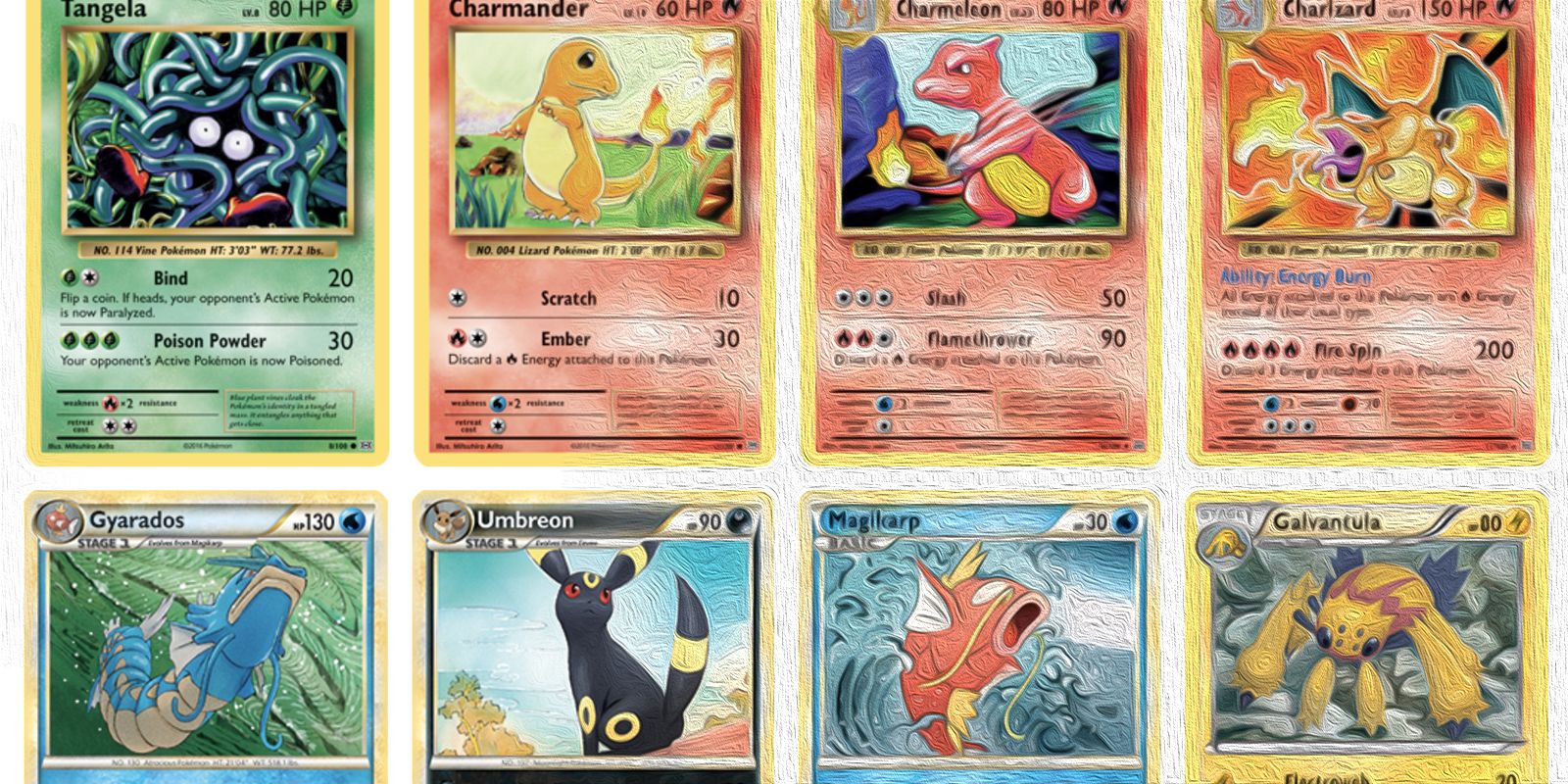 Cartas Pokémon transformadas en pinturas completas gracias a un artista increíble