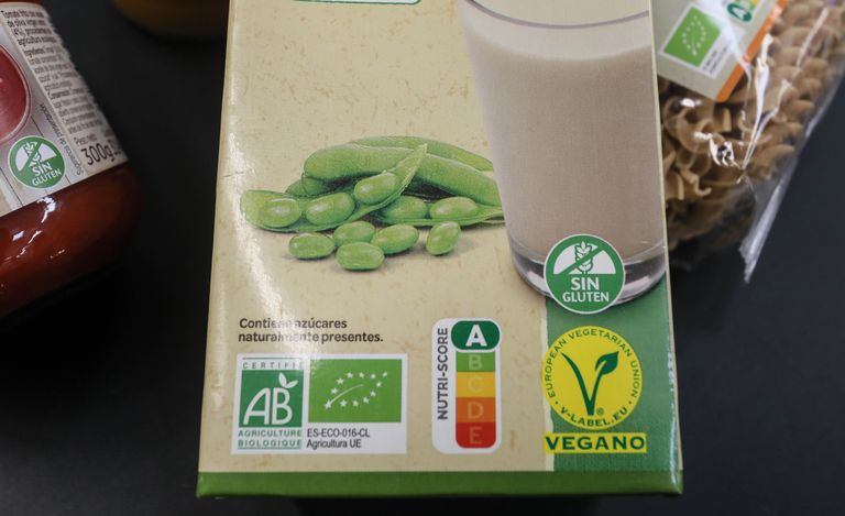 Un producto de Carrefour España con el etiquetado Nutri-Score.