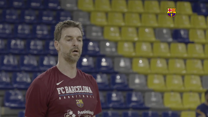 Pau Gasol ya se entrena a tope con el Barça y el pie responde Pau Gasol ya se entrena a tope con el Barça y el pie responde