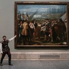 18/03/21. (DVD 1045) El actor Daniel Ortiz durante la representacion de la obra Soldado, de Fernando Fernan Gomez, en el Museo Nacional del Prado. Jaime Villanueva.