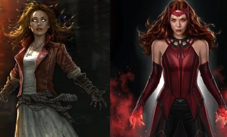 El arte conceptual de Marvel muestra el viaje MCU de Wanda para convertirse en Bruja Escarlata