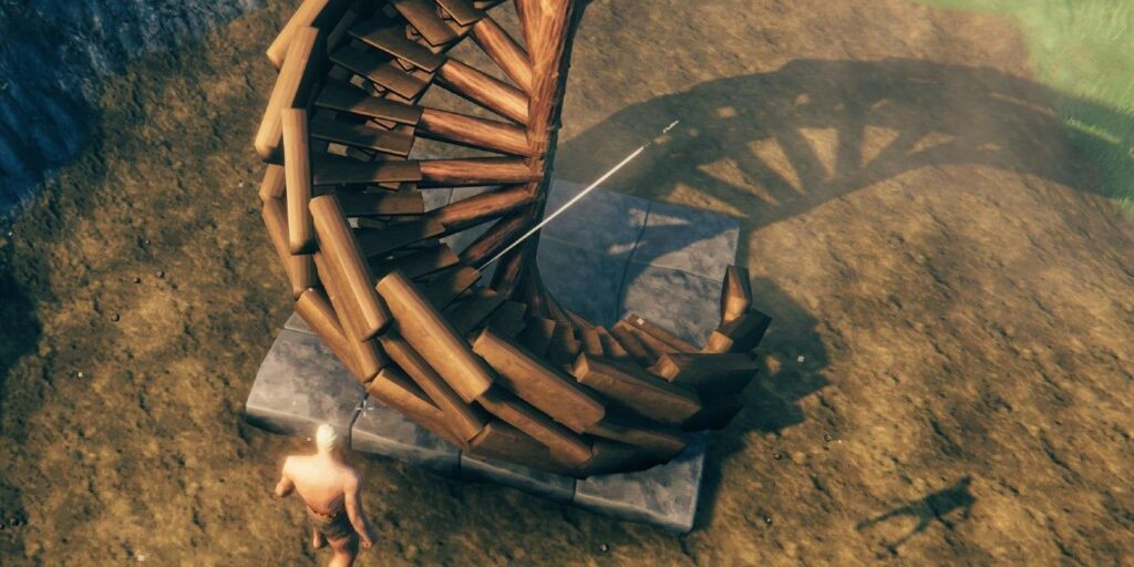 El jugador de Valheim logra crear una increíble escalera de caracol