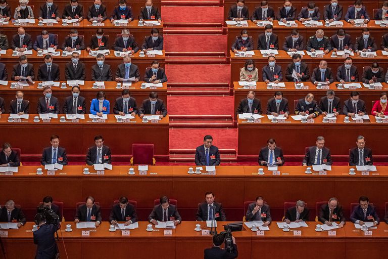 El presidente chino, Xi Jinping, en la Asamblea Nacional Popular, el pasado día 8.