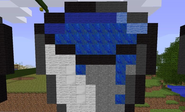 El mural acuático de Minecraft muestra el poder de un solo cubo