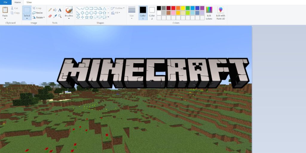 El programa MS Paint de Minecraft convierte las pinturas en esculturas en 3D