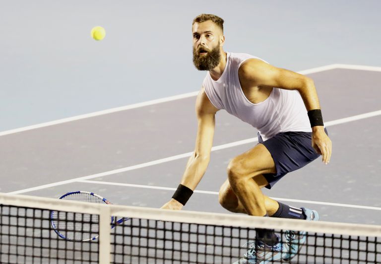 Benoit Paire, durante un partido reciente en Acapulco.