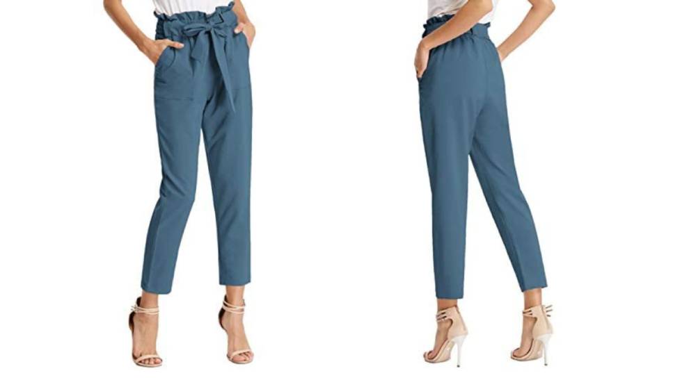 pantalones largos, pantalones largos mujer, pantalones chica, pantalones largos anchos mujer, pantalones holgados mujer, pantalones cintura alta, pantalones de cintura alta, pantalon casual mujer